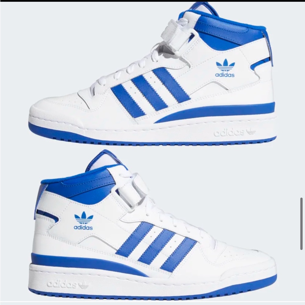 Adidas Forum Mid Shoes in Blue Kids Size 4.5 / US Women’s 6